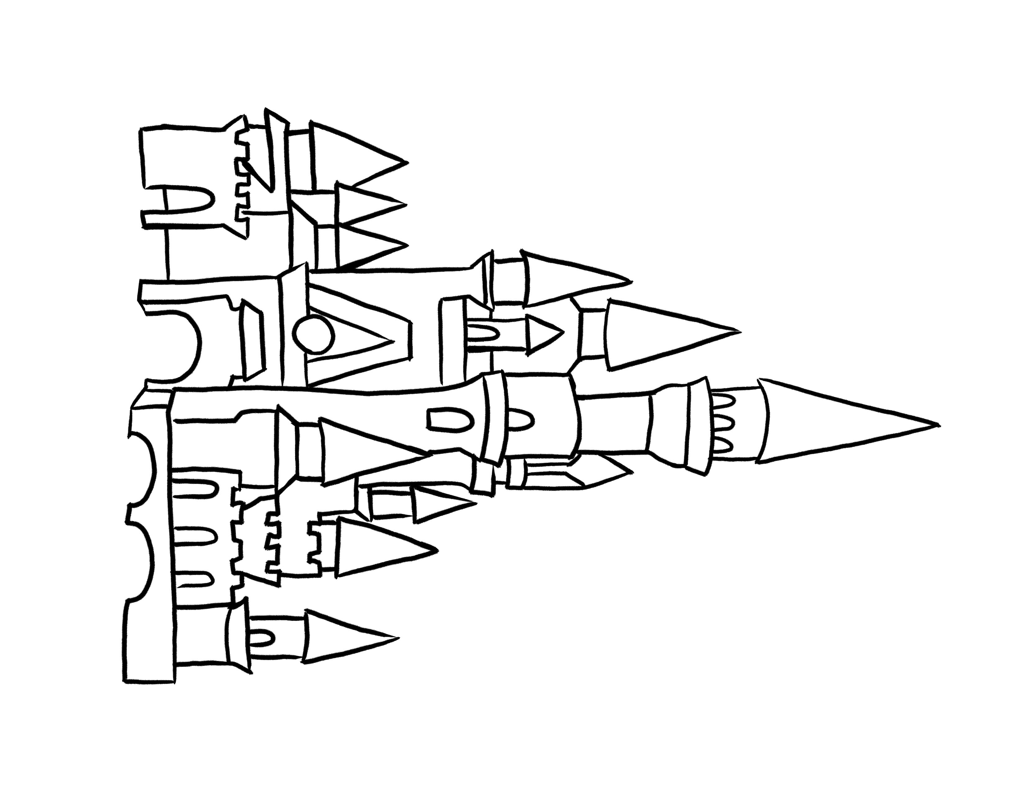 Cinderella's Castle Stencils