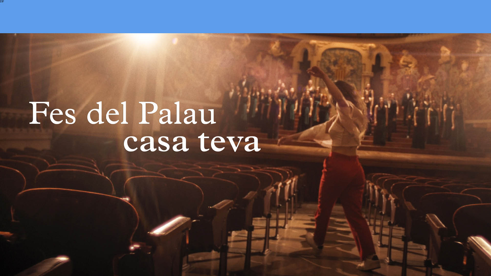 Fes-te soci de l'Orfeó Català, fes del Palau casa teva!