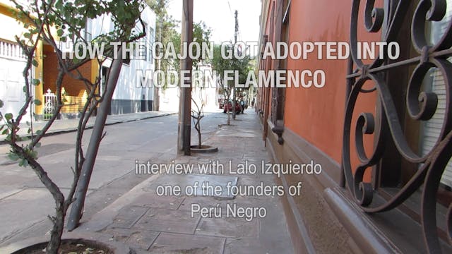 Extra:  How the cajón entered modern flamenco (el caón en el flamenco)