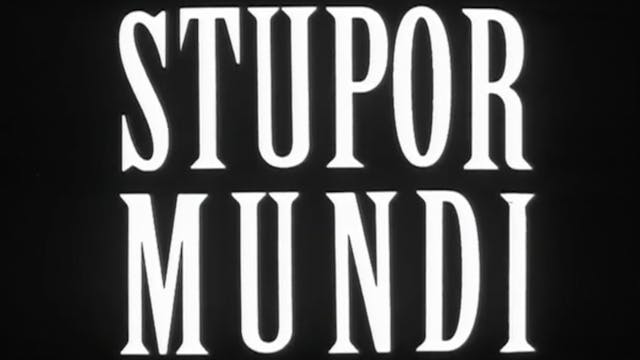 STUPOR MUNDI