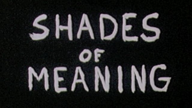SHADES OF MEANING