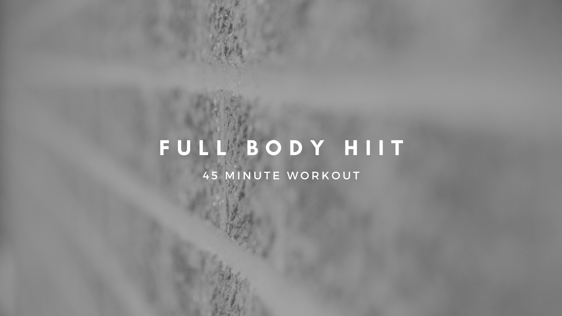 [ HIIT ] Full Body Workout (June 3)
