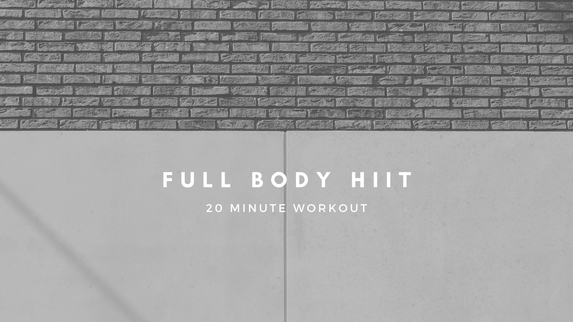 [ HIIT ] Full Body Workout