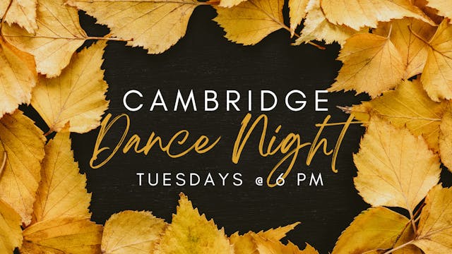 Cambridge Dance Night - October 3rd, ...
