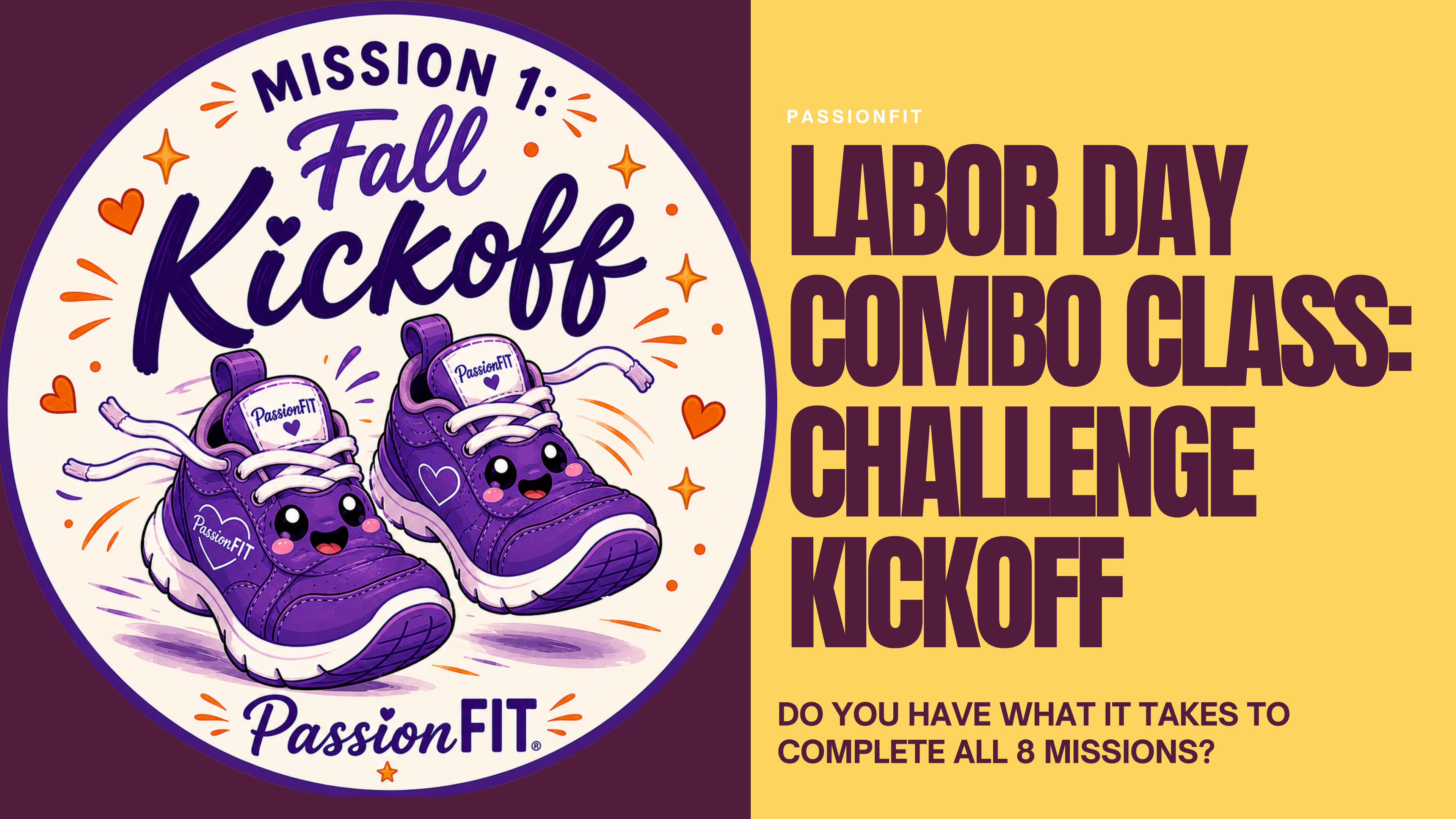 Labor Day Kickoff Combo Class (BVILLE) - September 7th, 2026 - 09/07/2026, 12:23:42