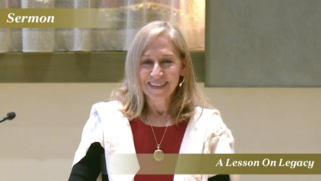 Rabbi Koffman: A Lesson On Legacy (De...