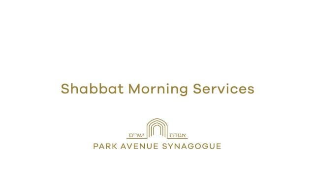 Shabbat Morning Services - 01/17/2026