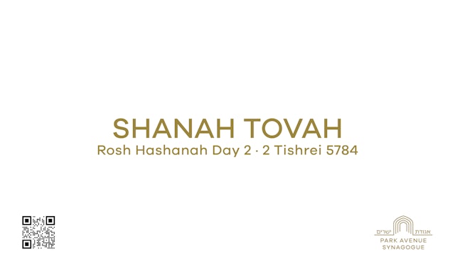 Rosh Hashanah Day 2 Torah Service