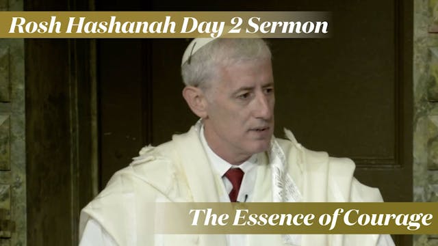 Rabbi Zuckerman: The Essence of Coura...