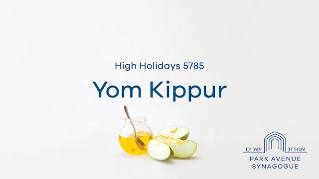 Yom Kippur Afternoon Service