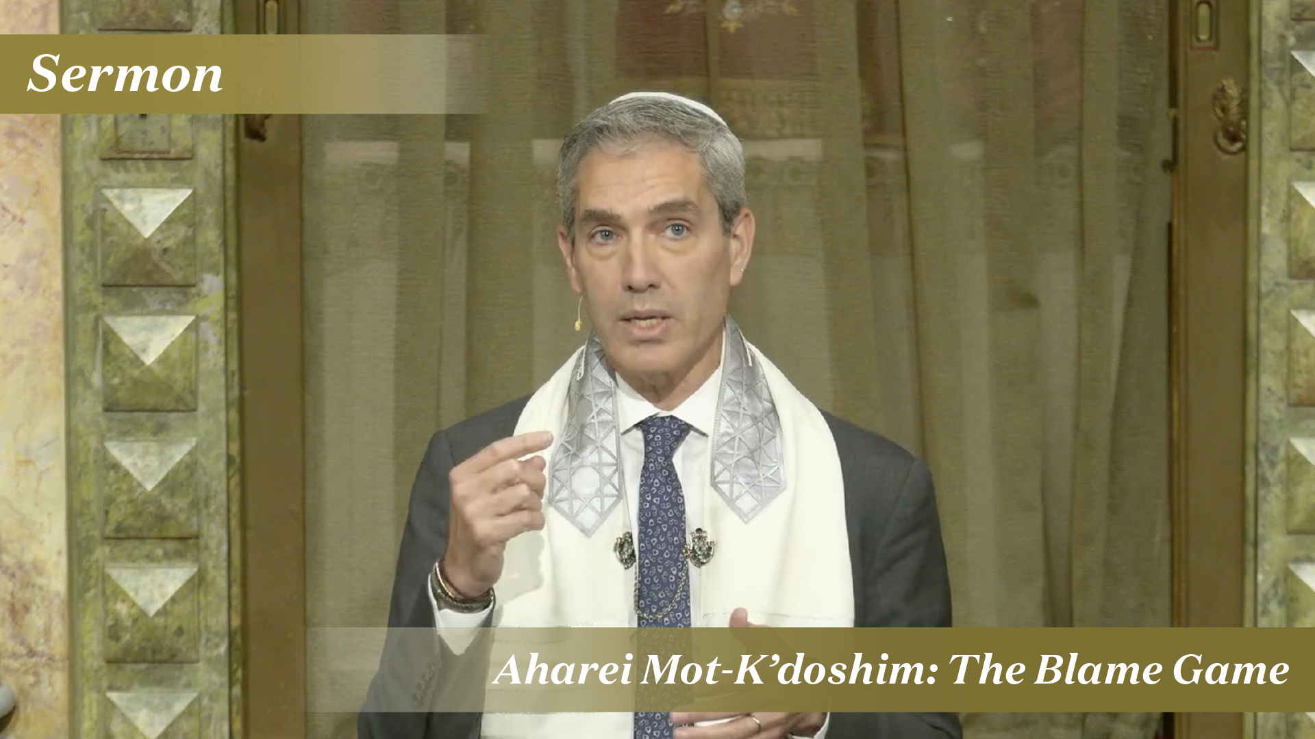 Rabbi Cosgrove: Aharei Mot-K’doshim: The Blame Game (April 25, 2026)