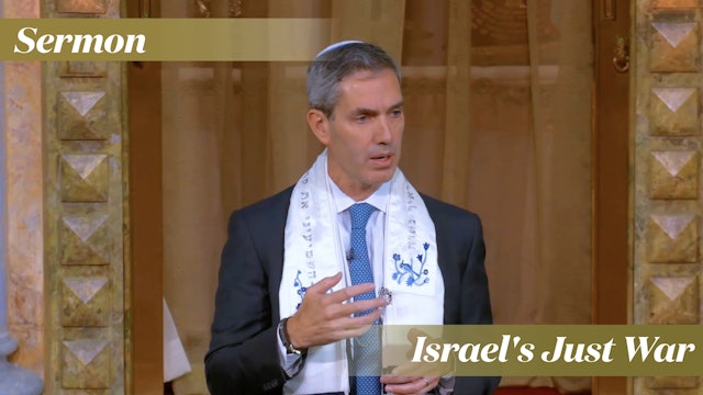 Rabbi Cosgrove: Israel's Just War (October 21, 2023)