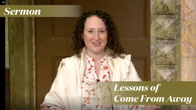 Rabbi Zauzmer: Lessons of Come From A...