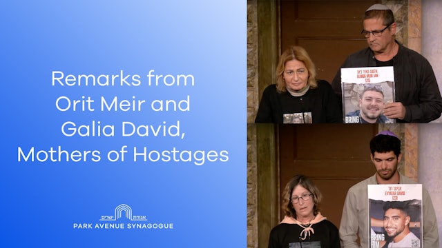 Remarks from Orit Meir and Galia David, Mothers of Hostages (Jan. 7, 2024)