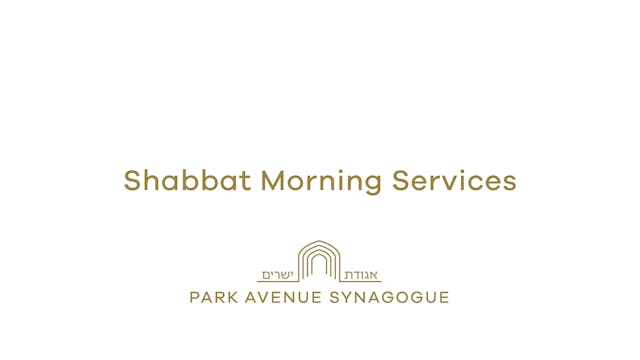 Shabbat Morning (June 1st, 2024 - 9:4...
