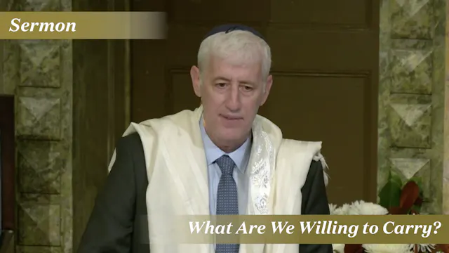 Rabbi Zuckerman: What Are We Willing ...