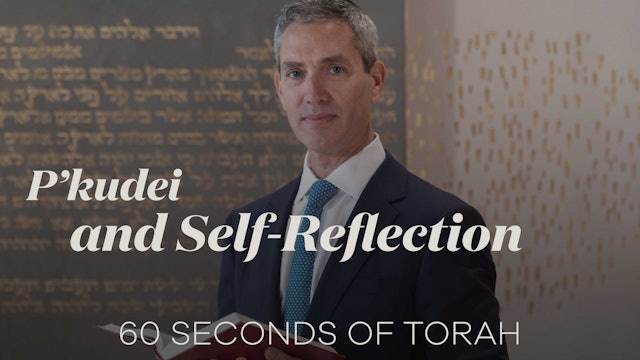 60 Seconds of Torah: P’kudei and Self-Reflection