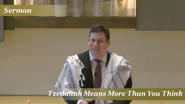 Rabbi Pink: Tzedakah Means More Than ...
