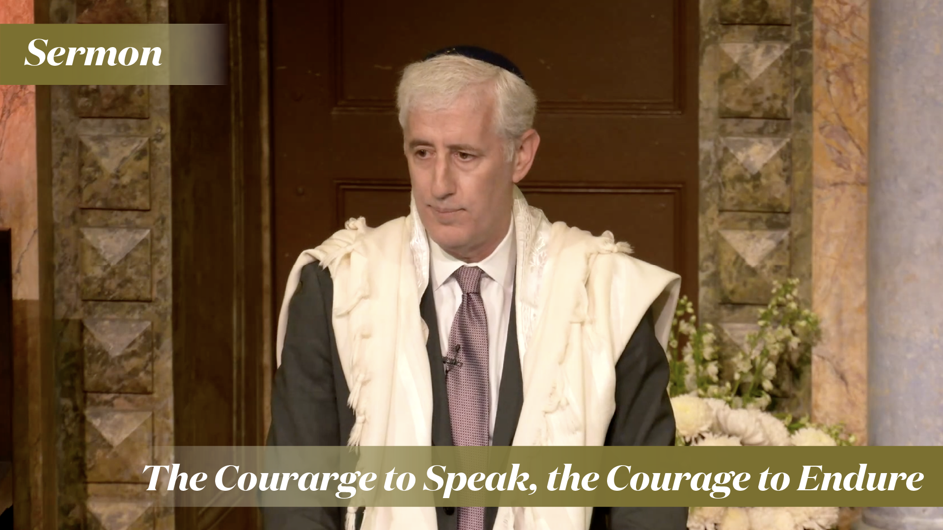 Rabbi Zuckerman: The Courage to Speak, the Courage to Endure
