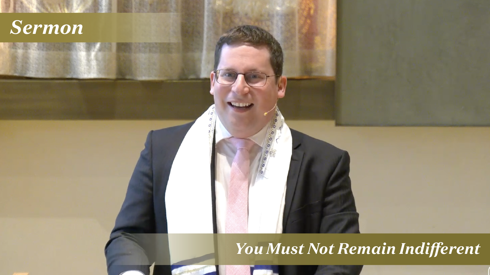 Rabbi Pink: You Must Not Remain Indifferent (August 22, 2026)