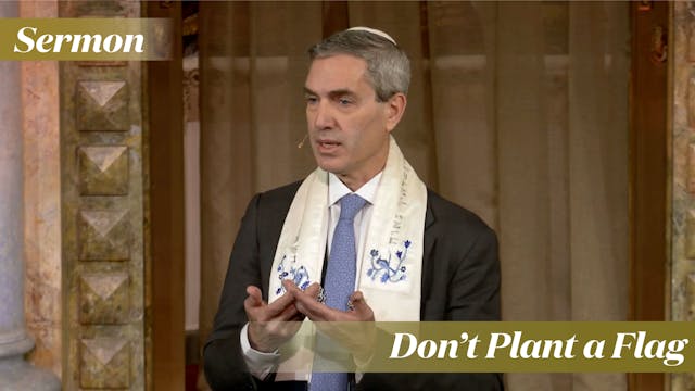 Rabbi Cosgrove: Don’t Plant a Flag (D...