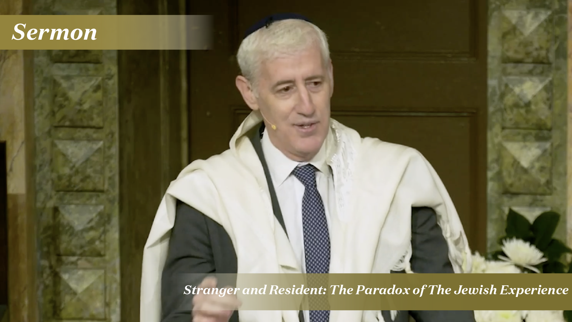 Rabbi Zuckerman: Stranger and Resident (November, 15 2025)