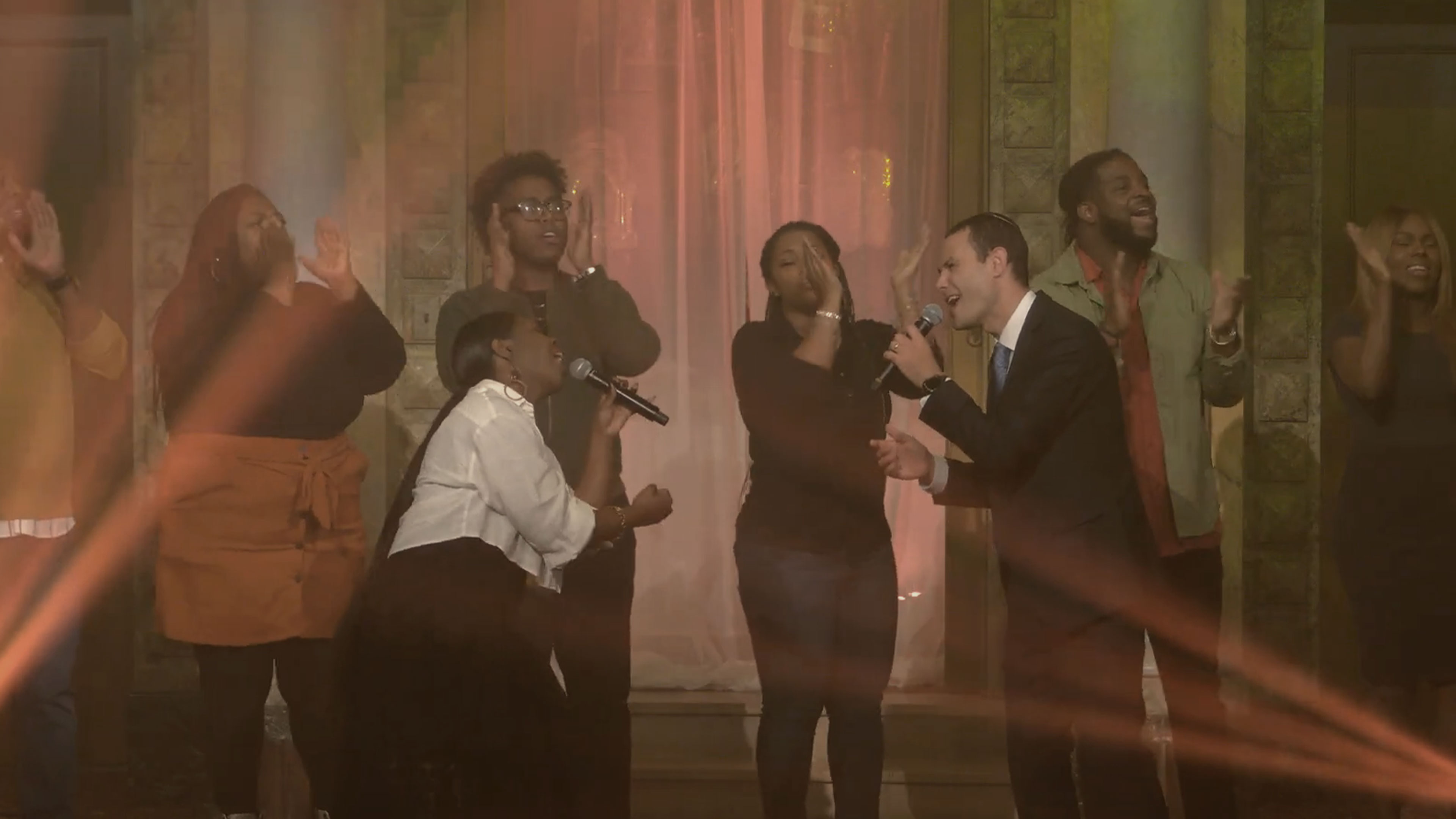 Cantor Schwartz and Anaysha Figueroa Sing “Love Like You”