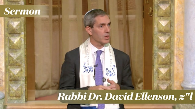 Rabbi Cosgrove: Rabbi Dr. David Ellenson, Z"L (December 16, 2023)