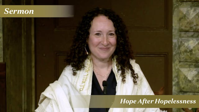 Rabbi Zauzmer: Hope After Hopelessnes...