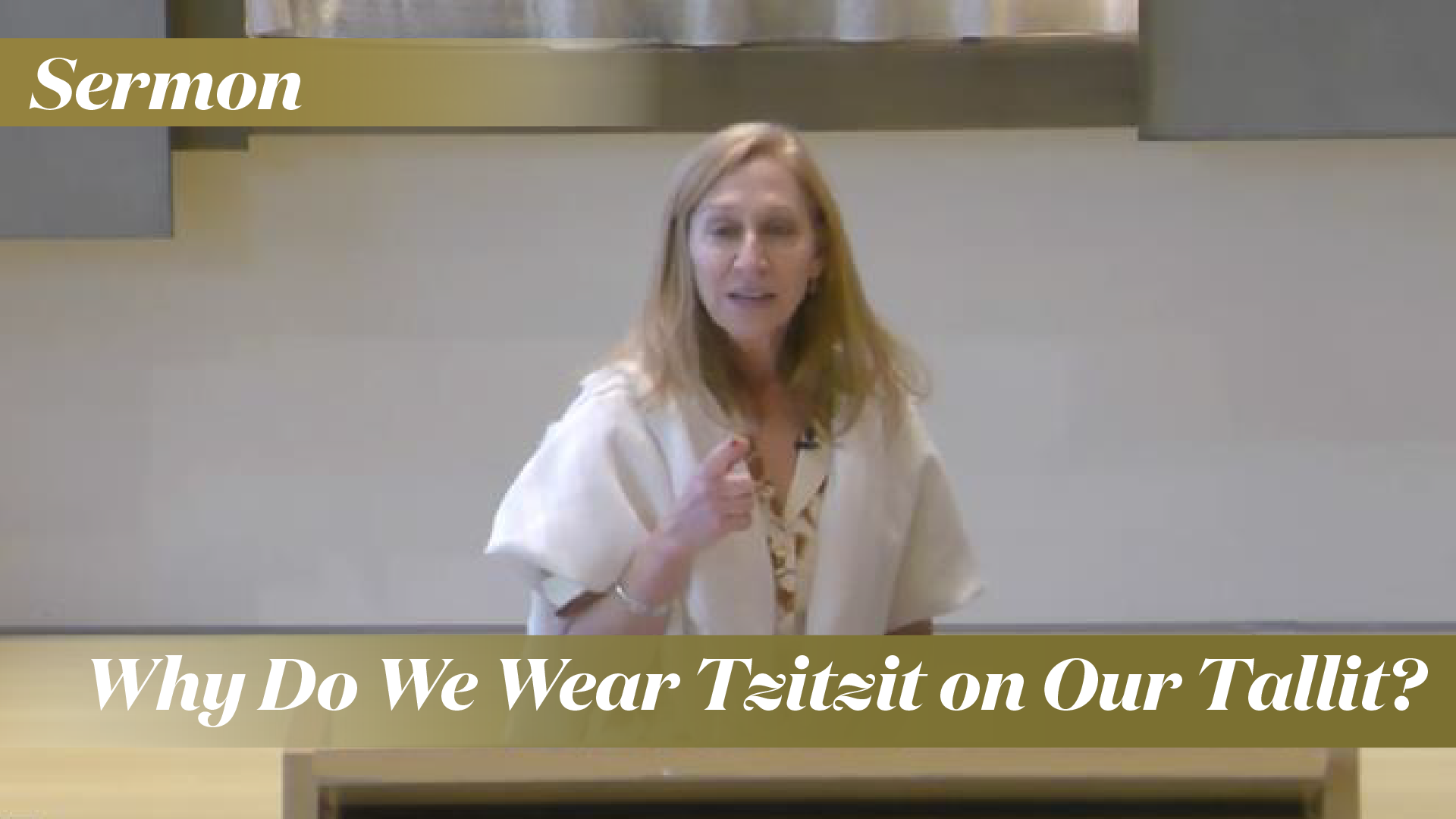Rabbi Koffman: Why Do We Wear Tzitzit (Fringes) on Our Tallit? (June 21, 2025)