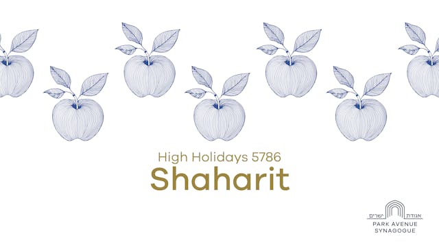 Rosh Hashana Day 2 Shaharit Service -...