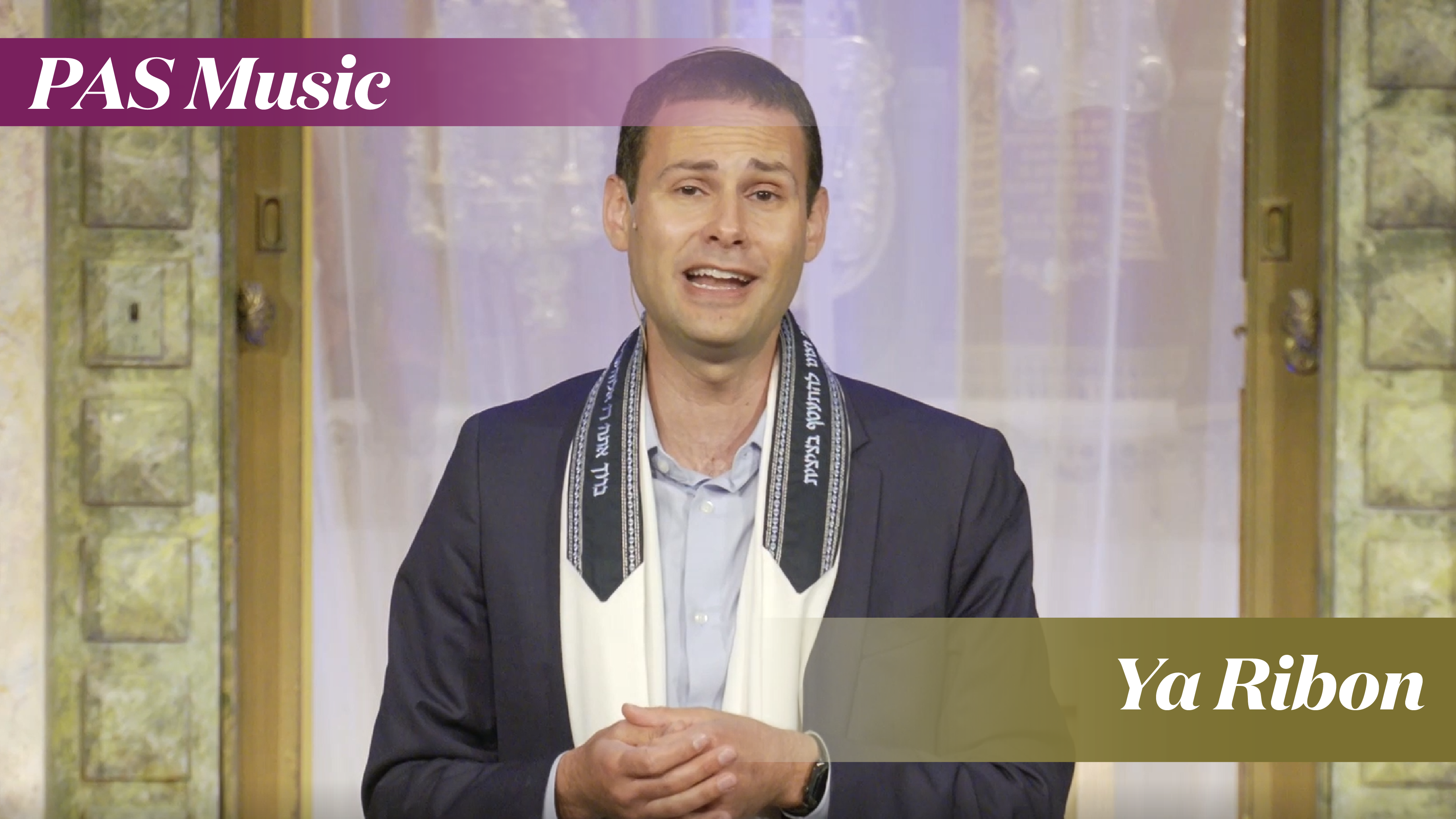 Cantor Schwartz Sings Ya Ribon – A Prayer for the Shabbat Dinner Table