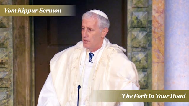 Rabbi Zuckerman: The Fork in Your Roa...