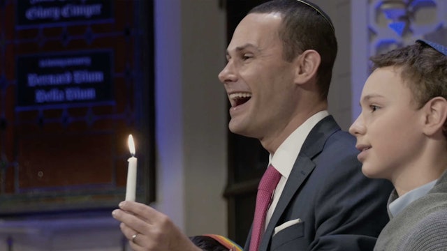 Hanukkah Candle Lighting with Cantor Schwartz