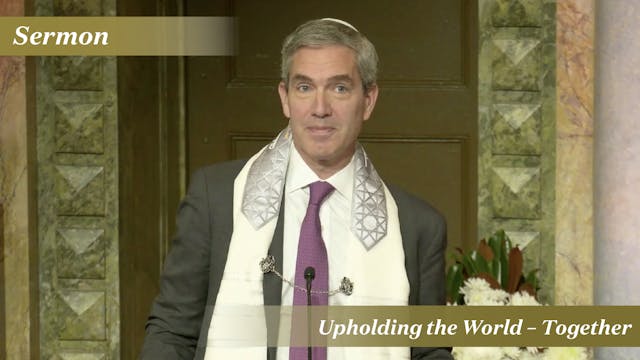 Rabbi Cosgrove: Upholding the World –...