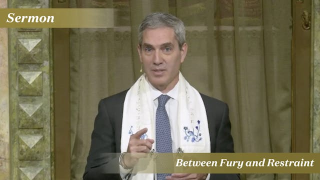 Rabbi Cosgrove: Between Fury and Rest...