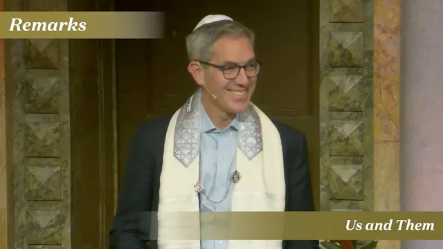 Rabbi Cosgrove: Us and Them (March 27...