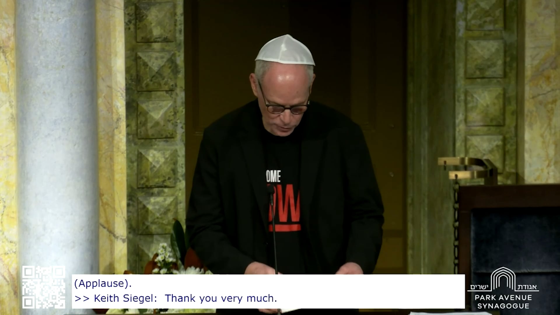 Remarks from Keith Siegel