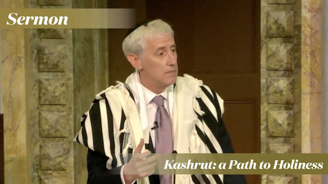 Rabbi Zuckerman: Kashrut – a Path to Holiness (April 15, 2023)