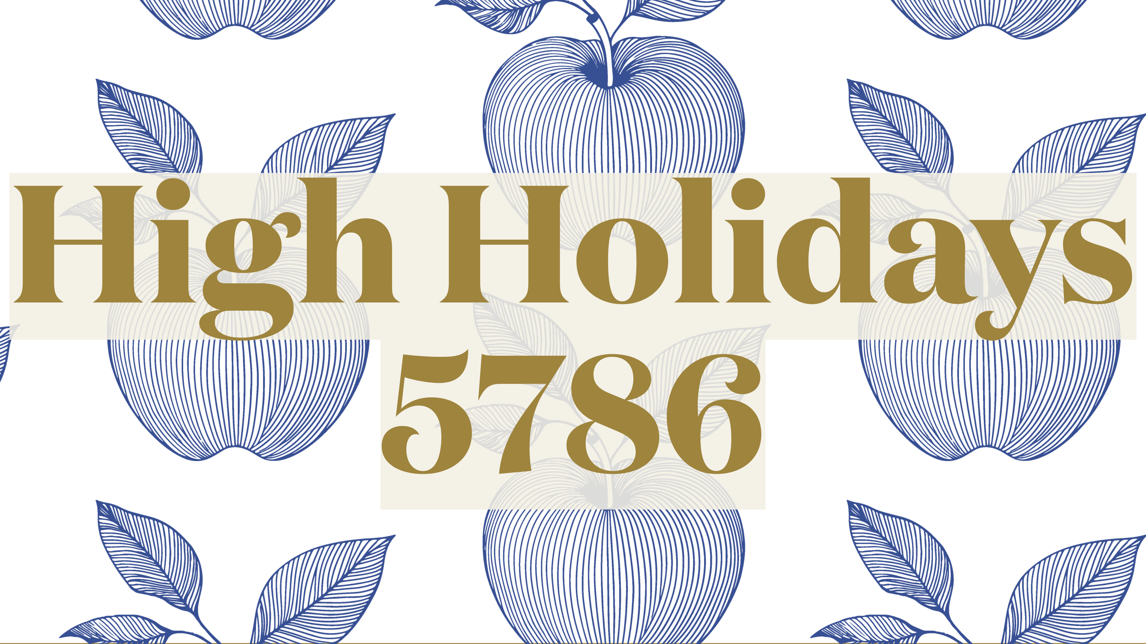 High Holidays 5786