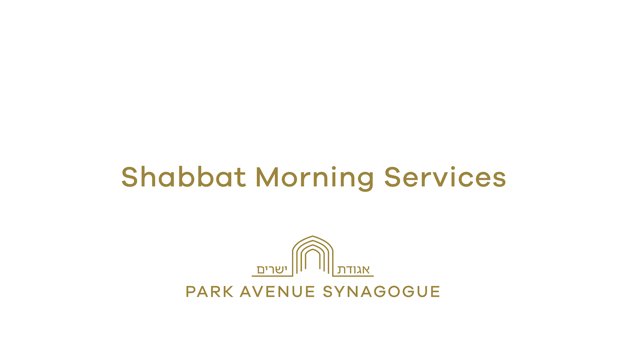 Shabbat Morning Service - 01/24/2026