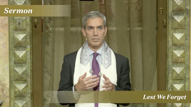 Rabbi Cosgrove: Lest We Forget (May 1...