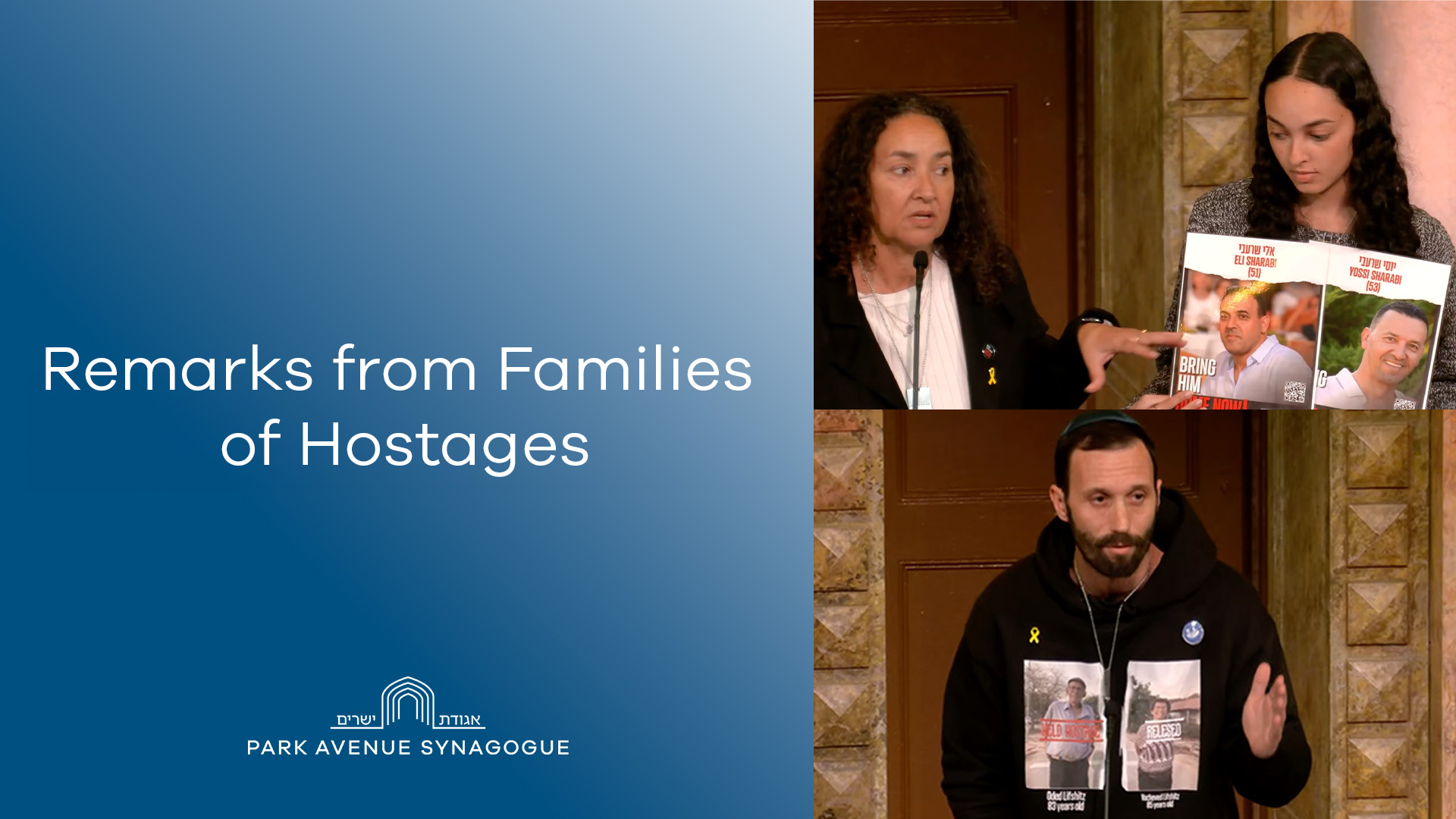 Remarks from Families of Hostages