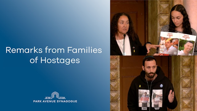 Remarks from Families of Hostages