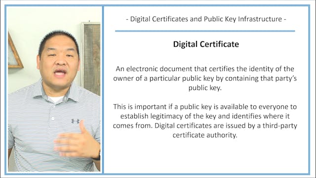 Lesson 8.10 - Digital Certificate and...