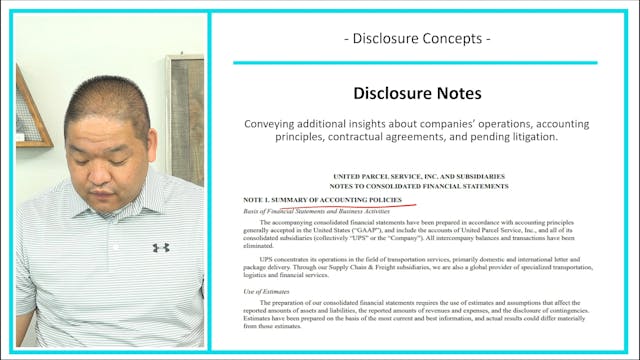 Lesson 1.15 - Disclosure Concepts