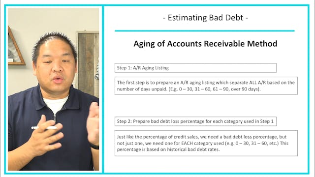 Lesson 8.5 - Estimating Bad Debt