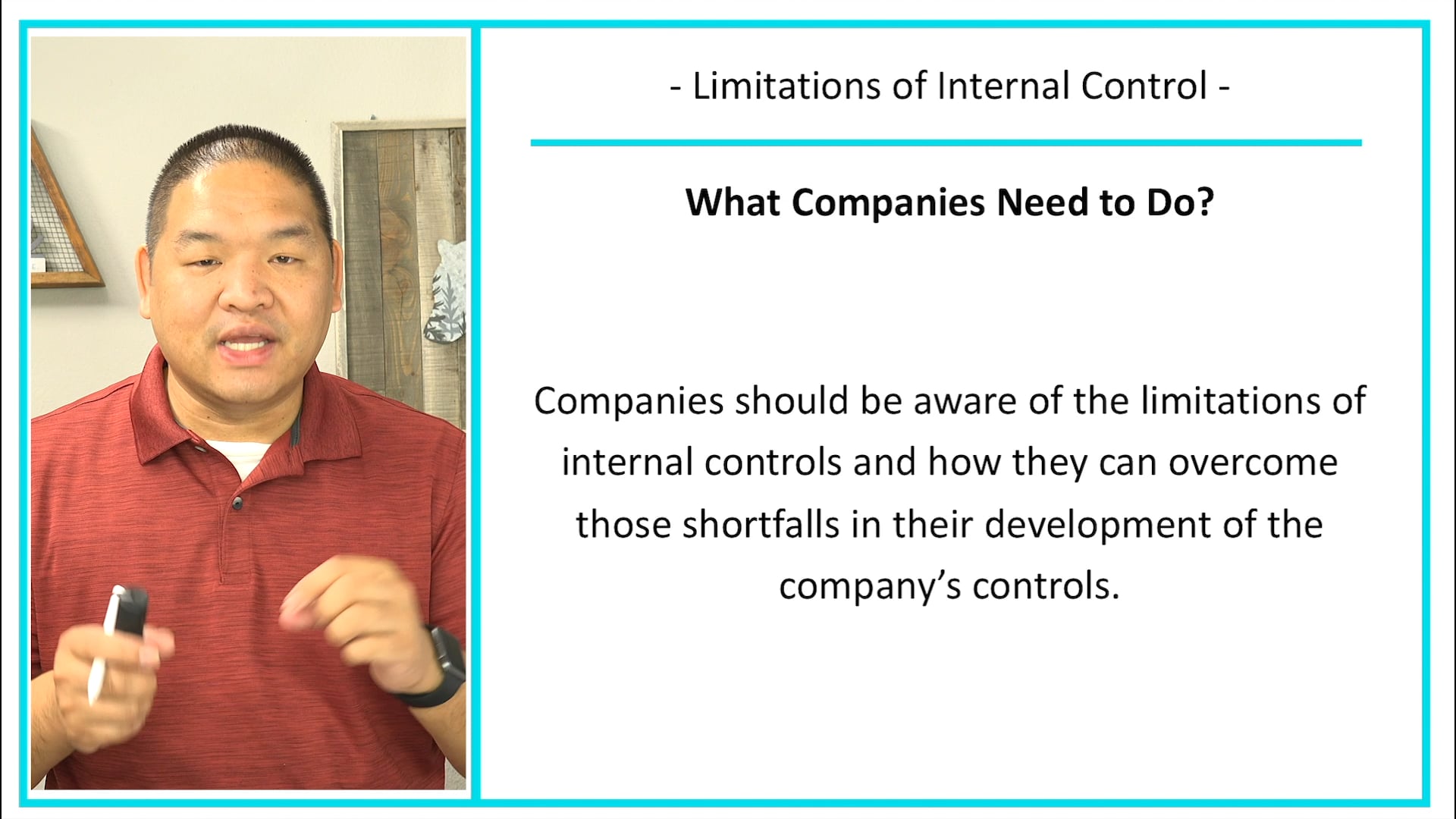 Lesson 5.6 - Limitations on Internal Controls