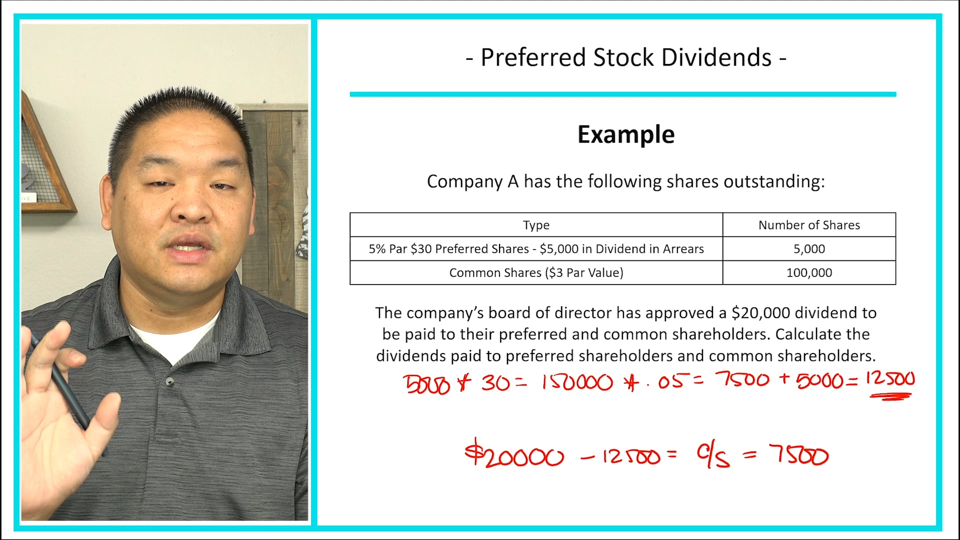 Lesson 11.11 - Preferred Stock Dividend