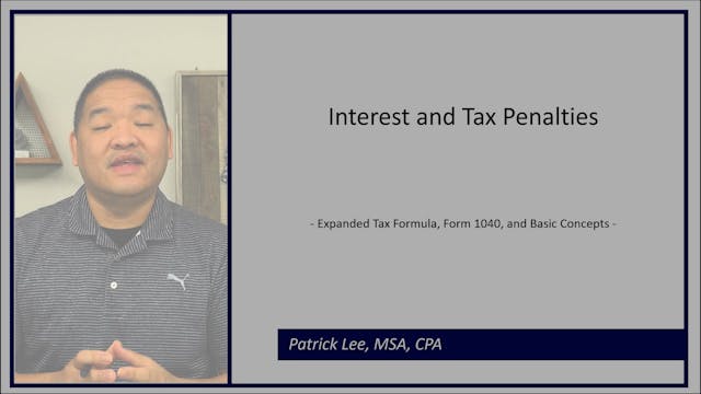 Lesson 2.9 - Interest and Tax Penalties